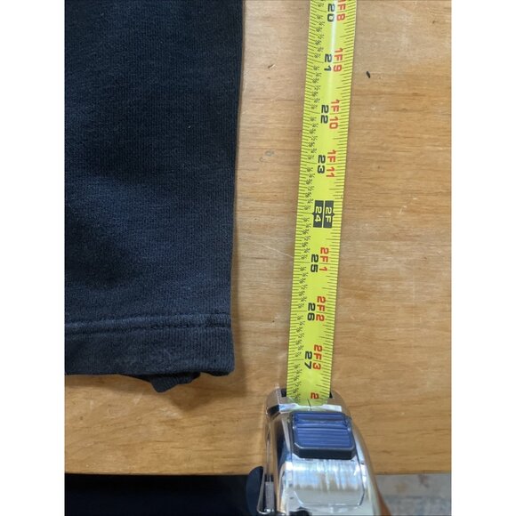 Abercrombie&Fitch Joggers Pants Womens L Black Fleece Elastic Waist Logo - Picture 9 of 12